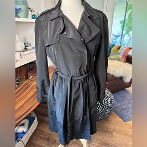 Etcetera black raincoat trench 8/10